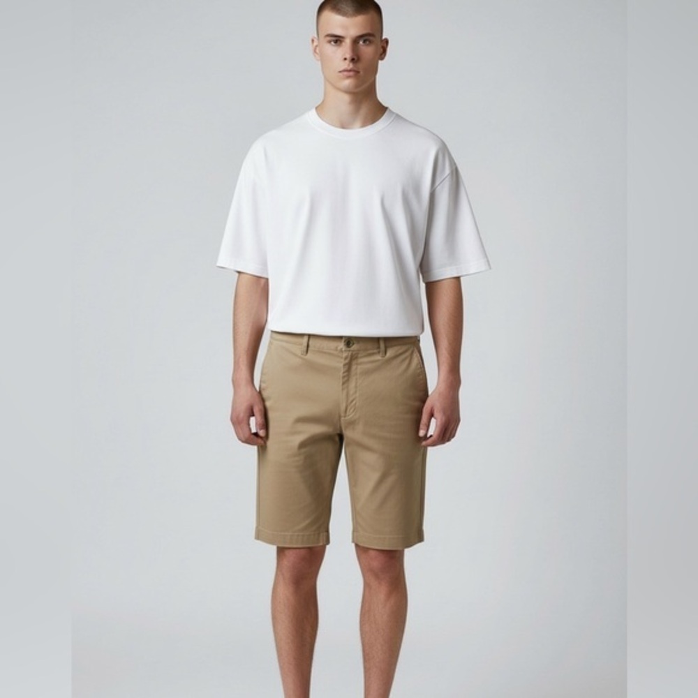 J.Crew flat front khaki shorts in size 35
